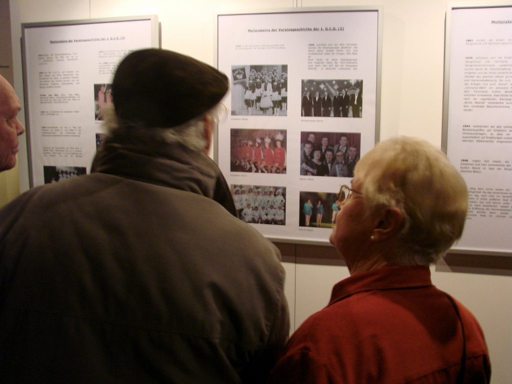 21.01.2011: Ausstellungseröffnung im Griesheimer Museum 130 Jahre Sängerbund-Germania u. 77 Jahre 